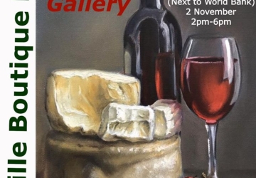 Cheese and Wine Art Gallery